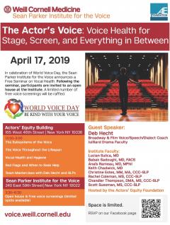 Sean Parker Institute World Voice Day Event 2019